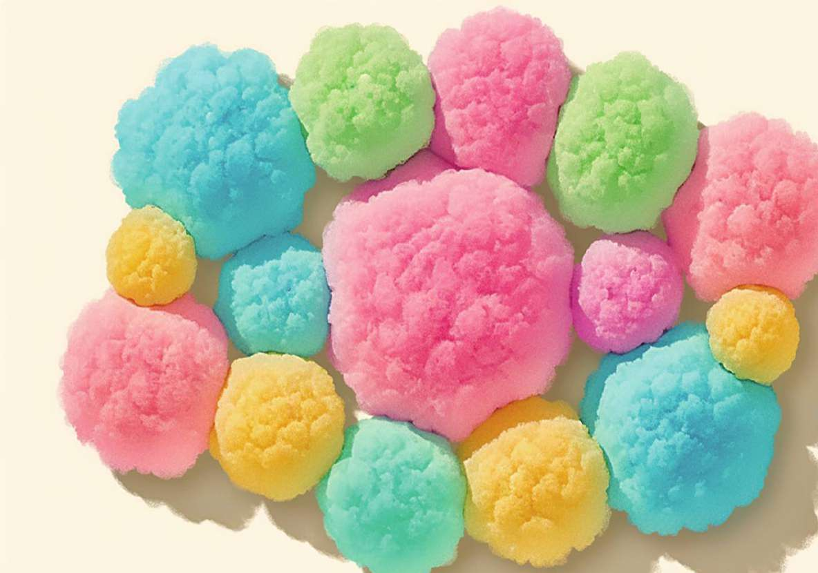 Textured puffy paint craft shapes